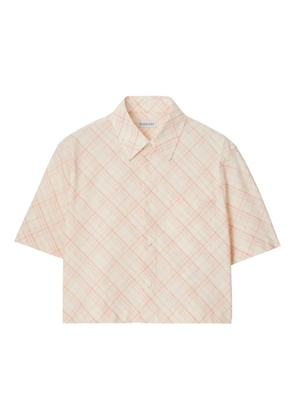 Burberry check cotton shirt - Pink