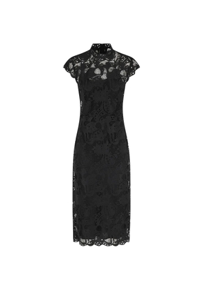 STAUD Rosaline laced midi dress - Black