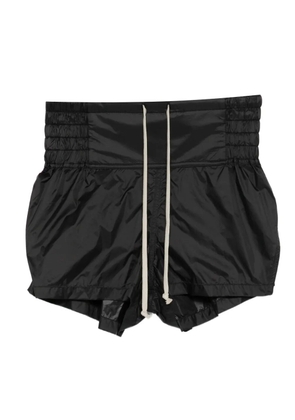Rick Owens shirred drawstring-waist boxing trousers - Black