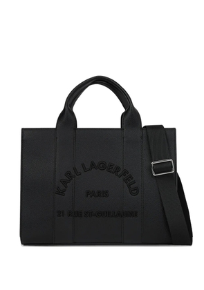 Karl Lagerfeld medium Rue St-Guillaume square tote bag - Black
