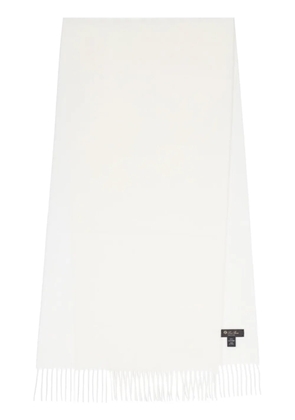 Loro Piana cashmere scarf - White