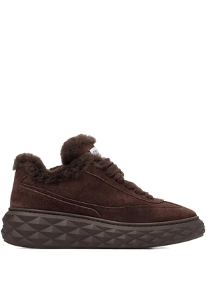 Jimmy Choo Diamond Maxi Retro F suede sneakers - Brown
