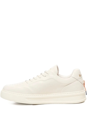 Baracuta leather lace-up sneakers - White