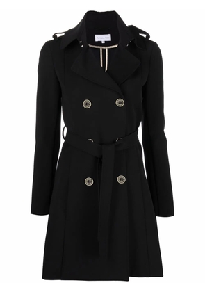 Patrizia Pepe double-breasted trench coat - Black