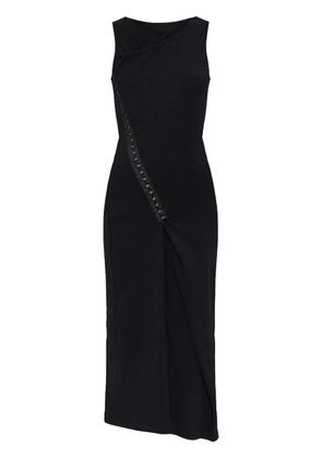 MM6 Maison Margiela overlapping-panel midi dress - Black