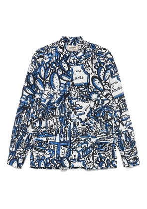 alessandro enriquez printed shirt - White