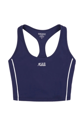 Sporty & Rich SR Runner Sports crop tank top - Blue