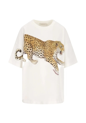 ZIMMERMANN leopard-print T-shirt - White