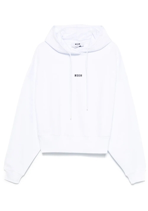 MSGM cotton hoodie - White