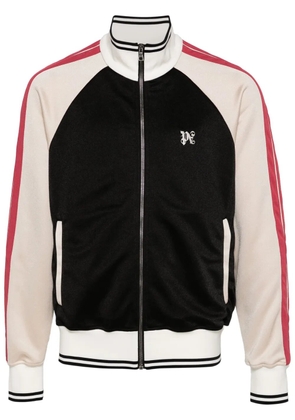 Palm Angels monogram colour-block track jacket - Black