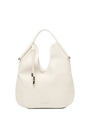 V°73 curved-handle tote bag - White