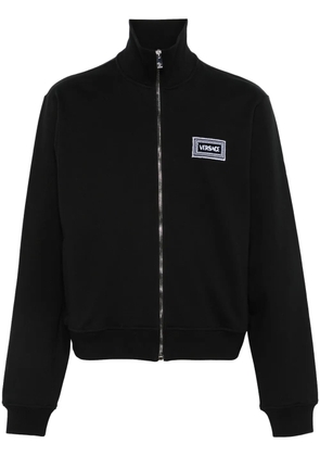 Versace logo-patch sweatshirt - Black