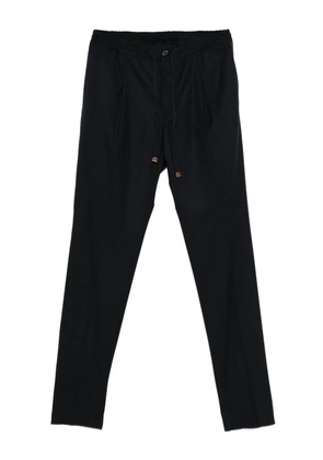 Incotex drawstring straight-leg trousers - Black