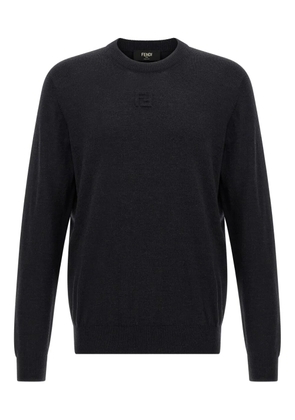 FENDI embossed-FF sweater - Grey