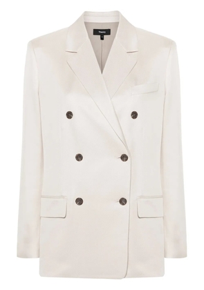 Theory notched-lapels double-breasted blazer - Neutrals