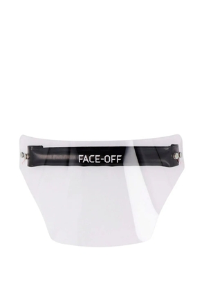 FACE-OFF transparent visor - White