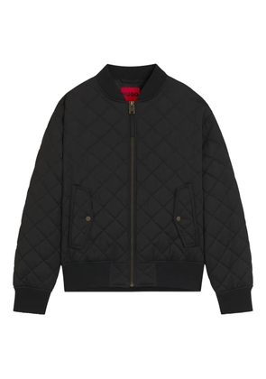 HUGO quilted bomber jacket - Black
