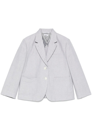 Thom Browne striped cropped blazer - Grey