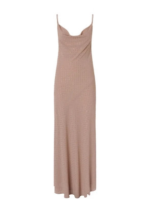 PINKO embellished cowl-neck dress