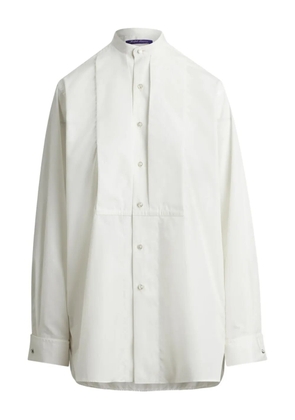 Ralph Lauren Collection pleated bib kirstin cotton shirt - White