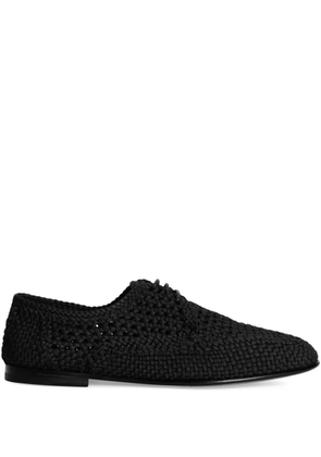 Dolce & Gabbana woven Derby shoes - Black