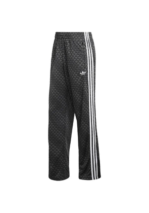 adidas Firebird logo-print stripe track pants - Grey