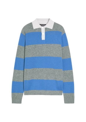 Begg x Co striped polo shirt - Blue
