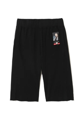 Undercover graphic-patch track shorts - Black