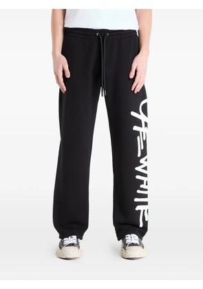 Off-White logo-print track pants - Black