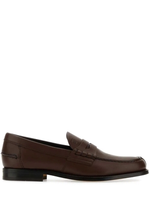Tod's leather loafers - Brown