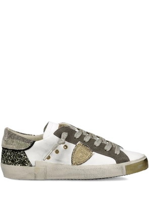 Philippe Model Paris distressed leather sneakers - White