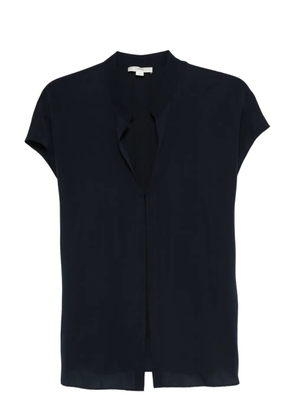 Vince v-neck short-sleeve blouse - Blue