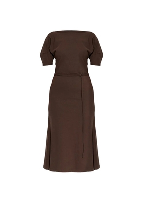LEMAIRE tied-waist midi dress - Brown