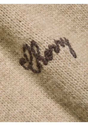 Cherry LA American Classic embroidered-detail knitted sweater - Neutrals