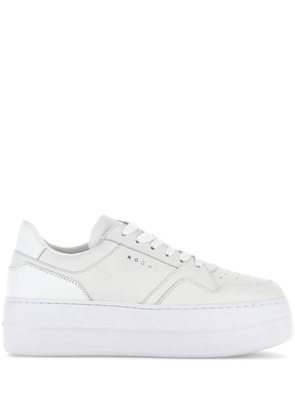 Hogan H670 flatform leather sneakers - White