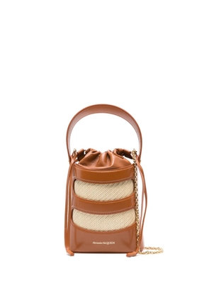 Alexander McQueen mini Rise bucket bag - Brown