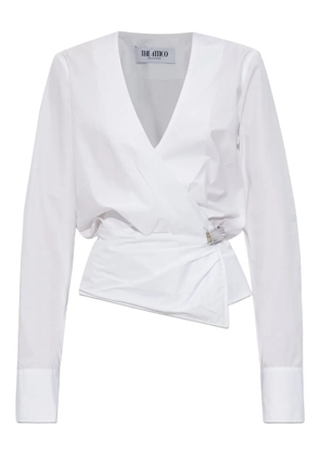 The Attico wrap-design blouse - White
