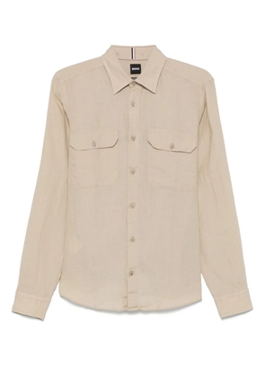 BOSS linen shirt - Neutrals