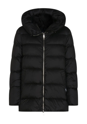 Add hooded zip coat - Black