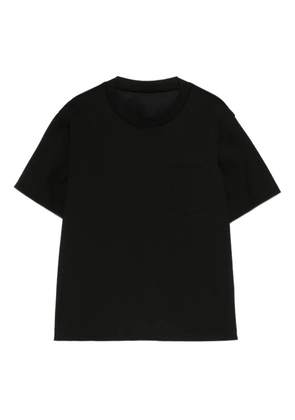sacai chest-pocket layered T-shirt - Black
