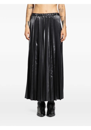 Junya Watanabe pleated maxi skirt - Black