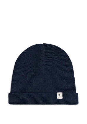 JIL SANDER+ logo-patch beanie hat - Blue