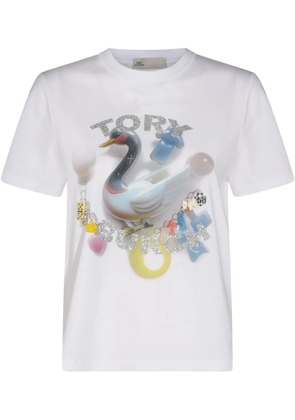 Tory Burch logo-print T-shirt - White