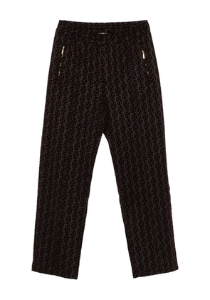 Drôle De Monsieur patterned-jacquard trousers - Brown