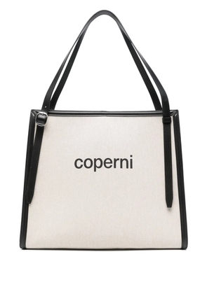 Coperni branded belt tote bag - Neutrals