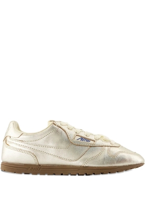 Autry Windspin leather trainers - Gold