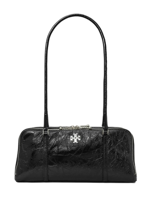 Tory Burch small Marshmallow crinkle-leather shoulder bag - Black