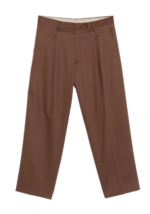 Costumein pleated pocketed straight-leg trousers - Brown