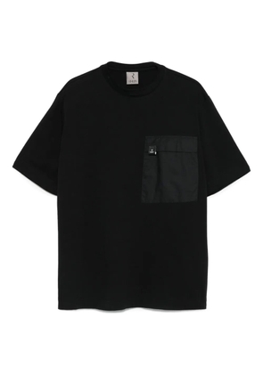 Rhun patch-pocket cotton T-shirt - Black