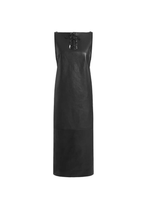 16Arlington lace-up leather true dress - Black
